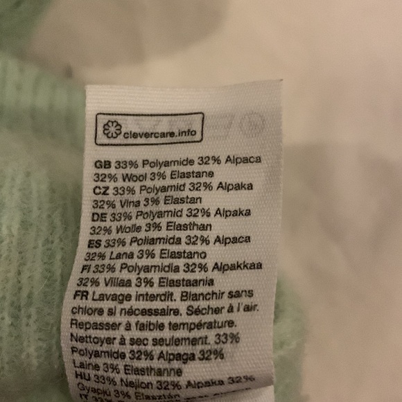 & Other Stories mint green sweater - Picture 4 of 5